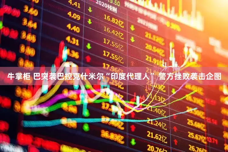 牛掌柜 巴突袭巴控克什米尔“印度代理人” 警方挫败袭击企图